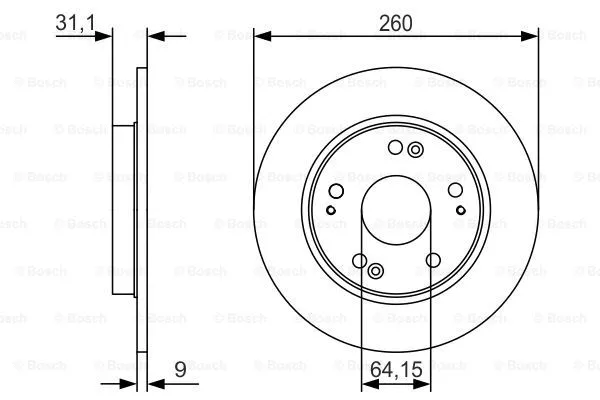 Brake Disc (0 986 479 V21)