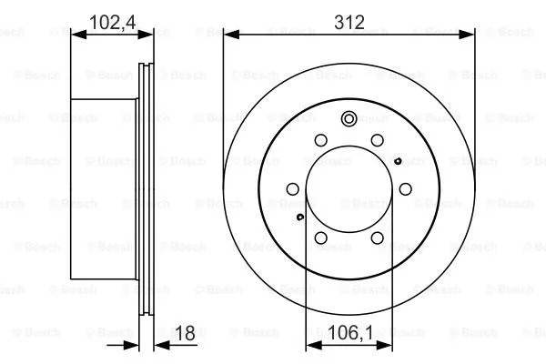 Brake Disc (0 986 479 R57)
