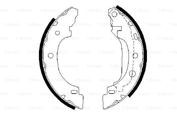 Brake Shoe Set (0 986 487 570)
