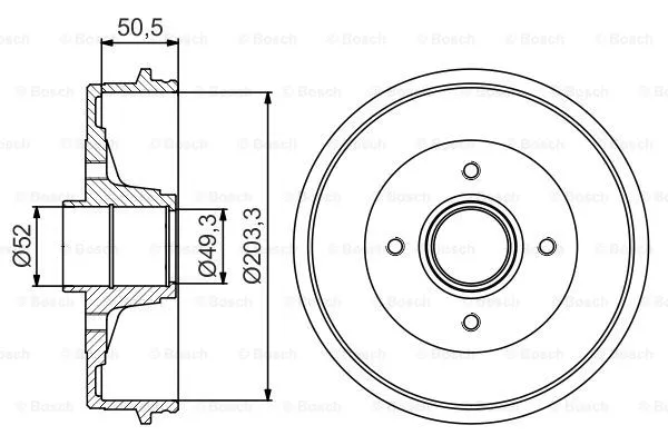 Brake Drum (0 986 477 210)