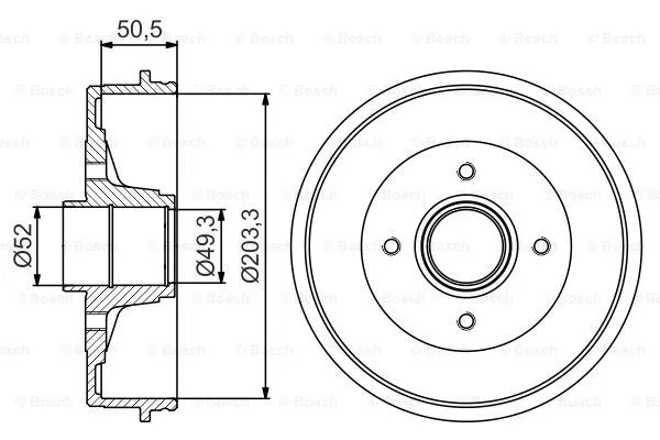 Brake Drum (0 986 477 196)