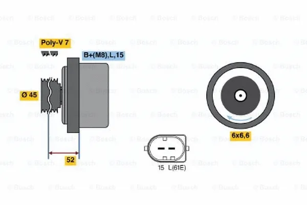 Alternator (0 122 0AA 1H0)