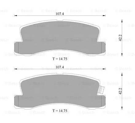 Brake Pad Set, disc brake (0 986 505 925)