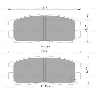 Brake Pad Set, disc brake (0 986 505 367)