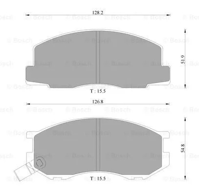 Brake Pad Set, disc brake (0 986 AB2 049)