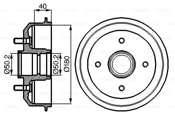 Brake Drum (0 986 477 099)