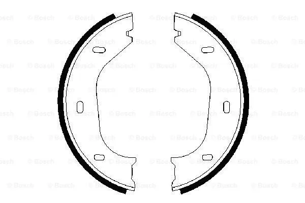 Brake Shoe Set, parking brake (0 986 487 202)