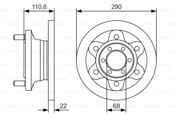 Brake Disc (0 986 479 S95)