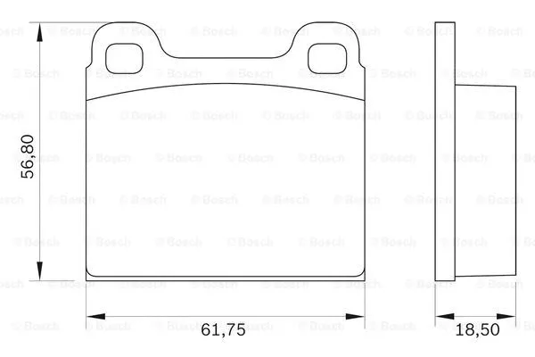 Brake Pad Set, disc brake (0 986 BB0 016)