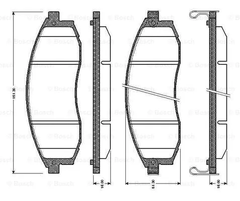 Brake Pad Set, disc brake (0 986 TB2 293)