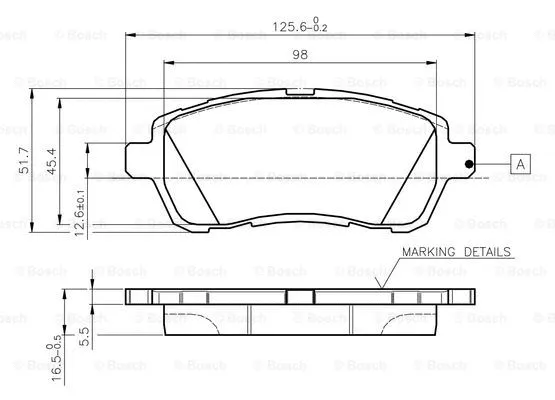 Brake Pad Set, disc brake (0 986 TB3 083)
