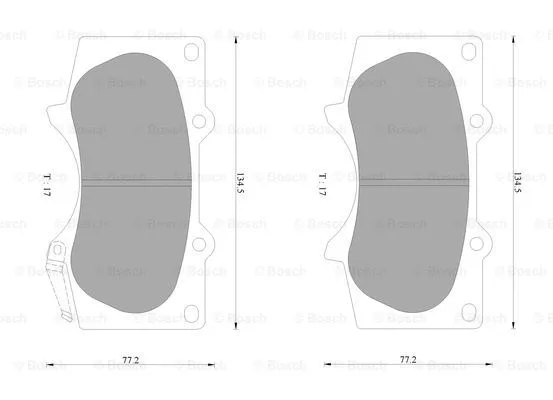 Brake Pad Set, disc brake (0 986 AB9 280)