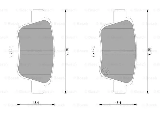 Brake Pad Set, disc brake (0 986 AB1 133)
