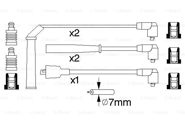 Ignition Cable Kit (0 986 356 730)