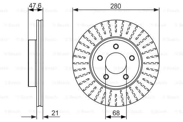 Brake Disc (0 986 479 347)