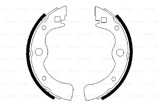 Brake Shoe Set (0 986 487 049)