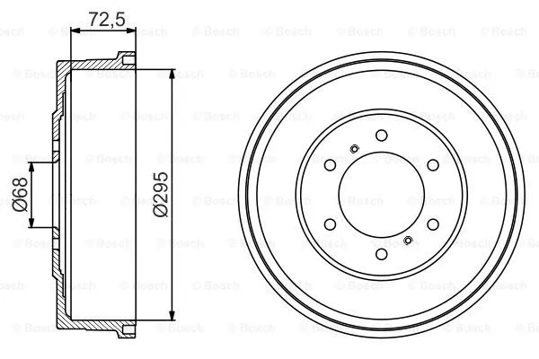 Brake Drum (0 986 477 215)