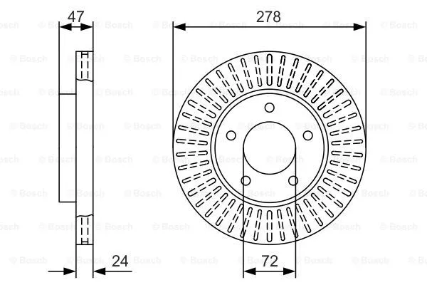 Brake Disc (0 986 479 A52)
