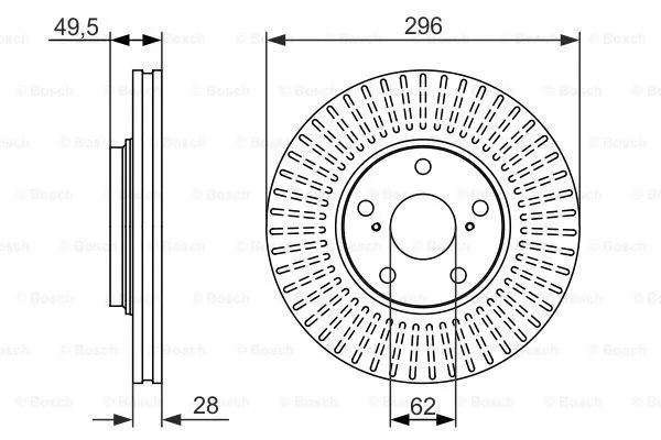 Brake Disc (0 986 479 664)