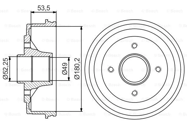 Brake Drum (0 986 477 270)