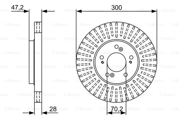 Brake Disc (0 986 479 V58)