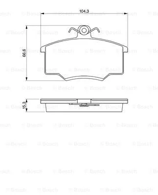 Brake Pad Set, disc brake (0 986 465 745)