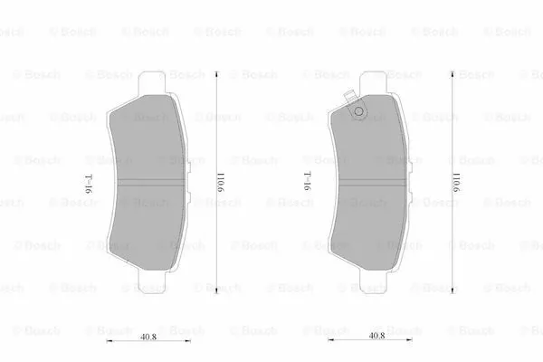 Brake Pad Set, disc brake (0 986 AB4 591)