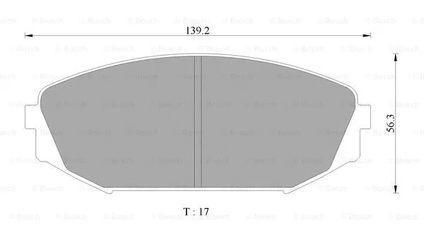 Brake Pad Set, disc brake (0 986 AB2 499)
