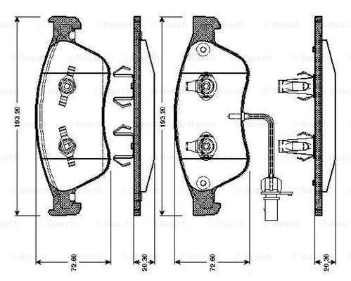 Brake Pad Set, disc brake (0 986 TB2 868)