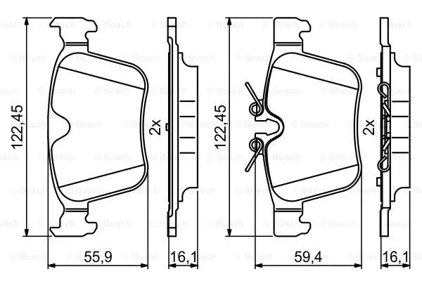 Brake Pad Set, disc brake