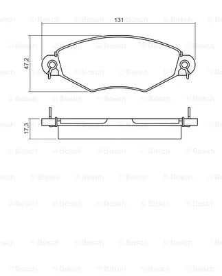 Brake Pad Set, disc brake (0 986 495 260)