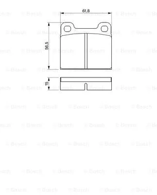 Brake Pad Set, disc brake (0 986 460 346)