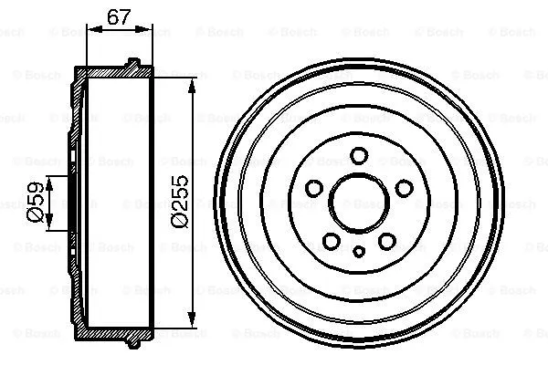 Brake Drum (0 986 477 144)