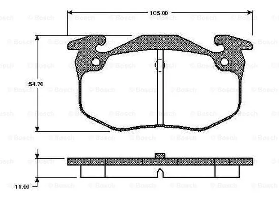 Brake Pad Set, disc brake (0 986 TB2 517)