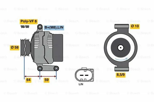 Alternator (0 125 711 045)