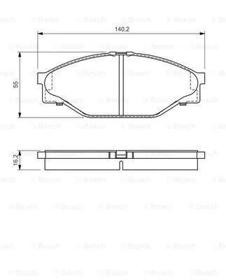 Brake Pad Set, disc brake (0 986 424 225)
