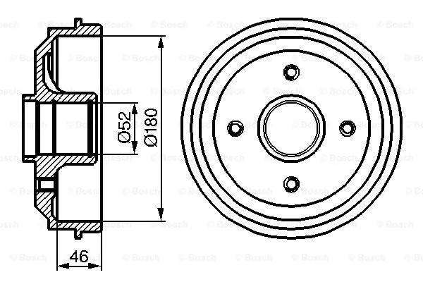 Brake Drum (0 986 477 116)