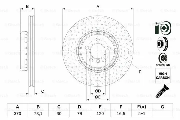 Brake Disc (0 986 479 E21)