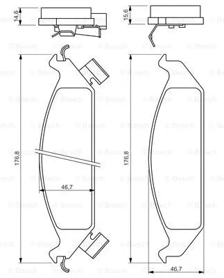 Brake Pad Set, disc brake (0 986 494 313)
