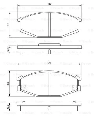 Brake Pad Set, disc brake (0 986 468 320)