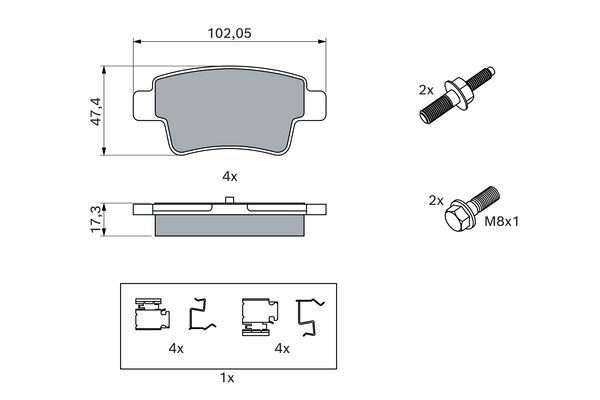Brake Pad Set, disc brake