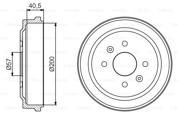Brake Drum (0 986 477 225)