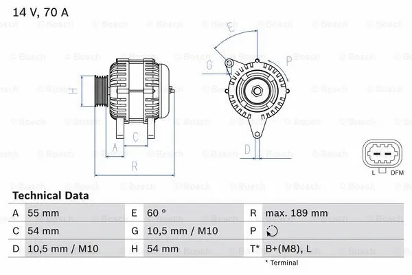 Alternator (0 986 083 580)