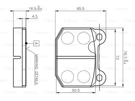 Brake Pad Set, disc brake (0 986 TB2 052)