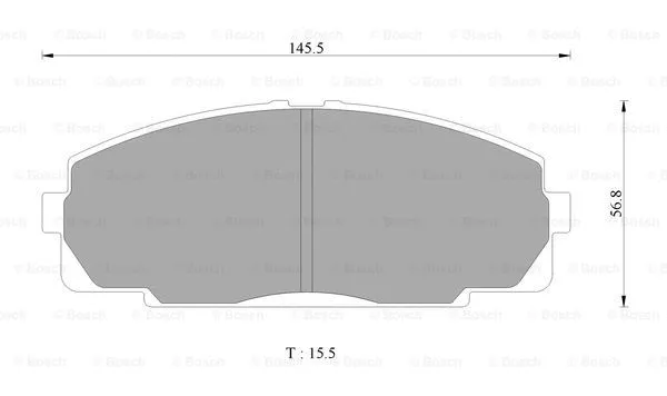 Brake Pad Set, disc brake (0 986 AB2 072)