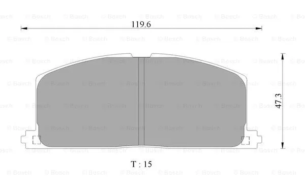 Brake Pad Set, disc brake (0 986 AB2 491)