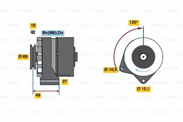 Alternator (0 986 031 460)