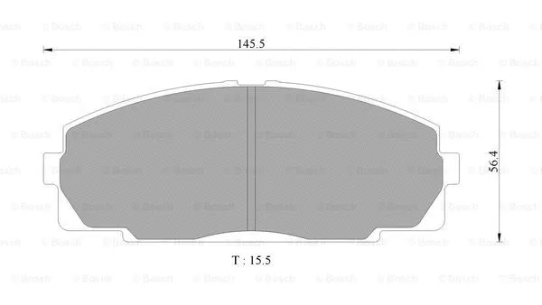 Brake Pad Set, disc brake (0 986 AB9 142)