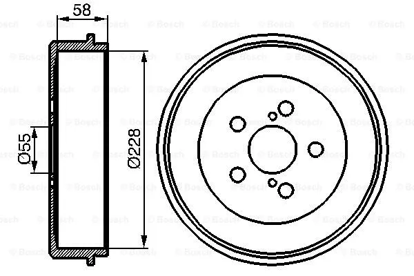Brake Drum (0 986 477 140)