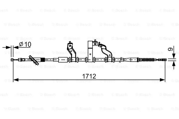 Cable Pull, parking brake (1 987 482 529)
